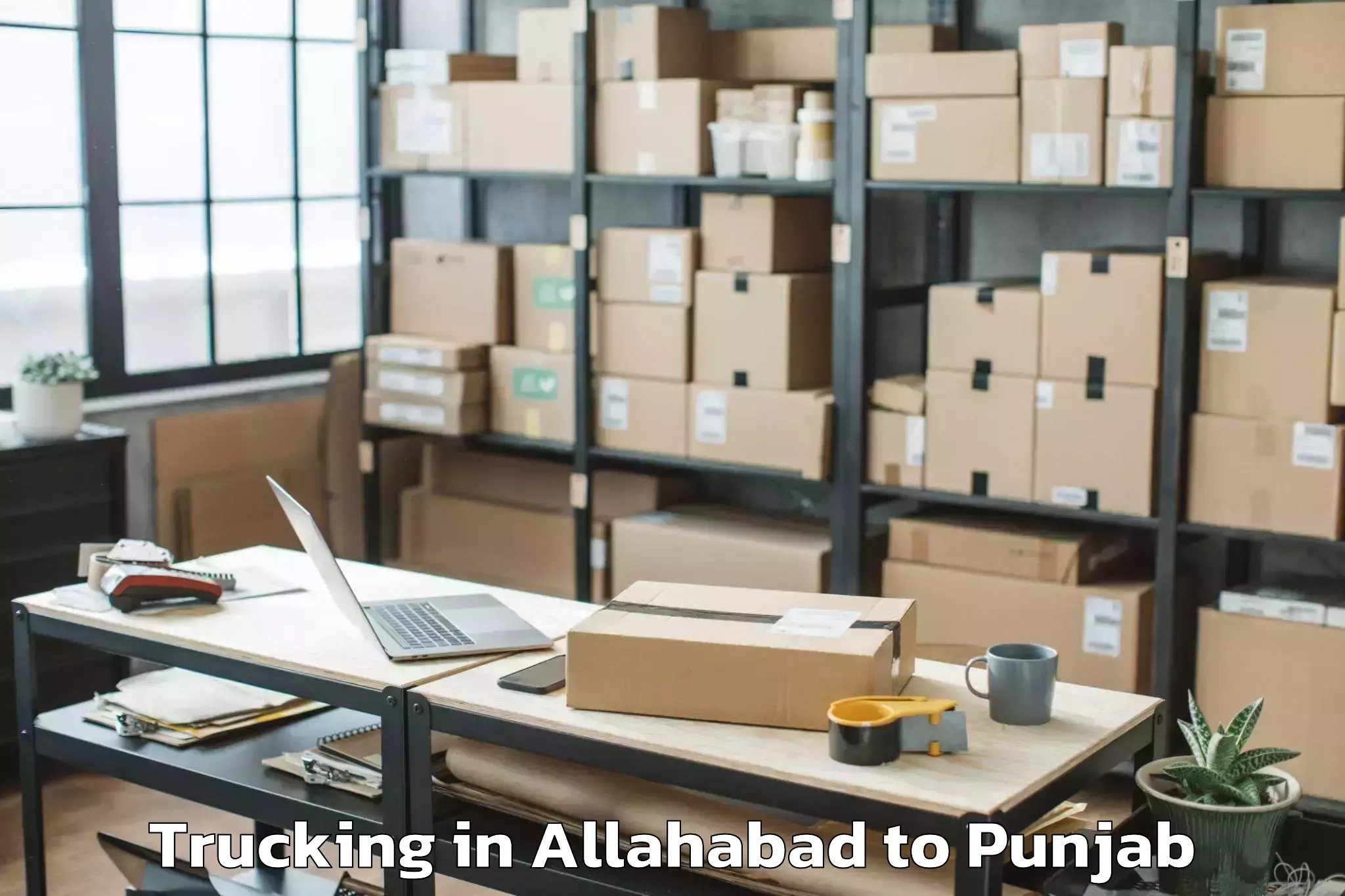 Hassle-Free Allahabad to Gna University Phagwara Trucking